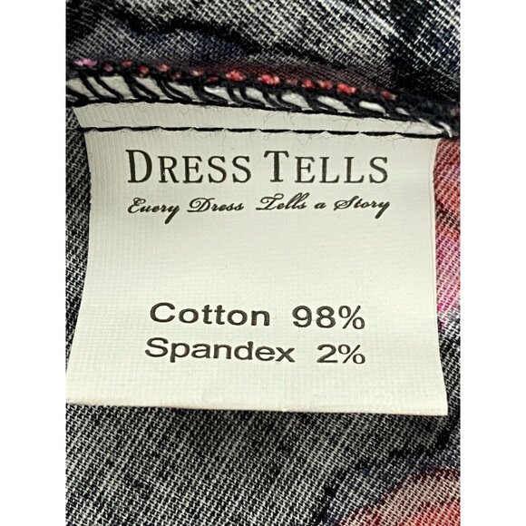 Dress Tells PinUp Swing Dress  Size S  Roses Retro Halter Rockabilly - Picture 7 of 7